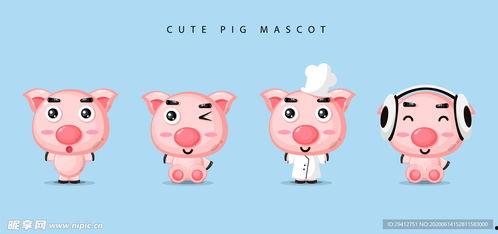 动画小猪吃瓜图片,动画萌宠的夏日狂欢